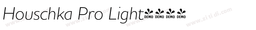 Houschka Pro Light字体转换